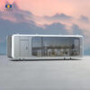 CGCH 40ft Prefab Home Capsule Mobile Hotel Prefab Home with Kitchen and Bathroom Capsule Home