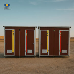 CGCH Engineering polystyrene toilet, suitable for construction sites, oil fields, campsites, resistant to corrosion and moisture.