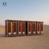 CGCH Engineering polystyrene toilet, suitable for construction sites, oil fields, campsites, resistant to corrosion and moisture.