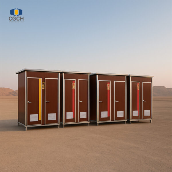 CGCH Engineering polystyrene toilet, suitable for construction sites, oil fields, campsites, resistant to corrosion and moisture.