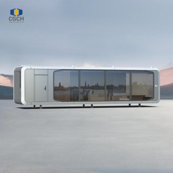 CGCH 40ft Prefab Home Capsule Mobile Hotel Prefab Home with Kitchen and Bathroom Capsule Home
