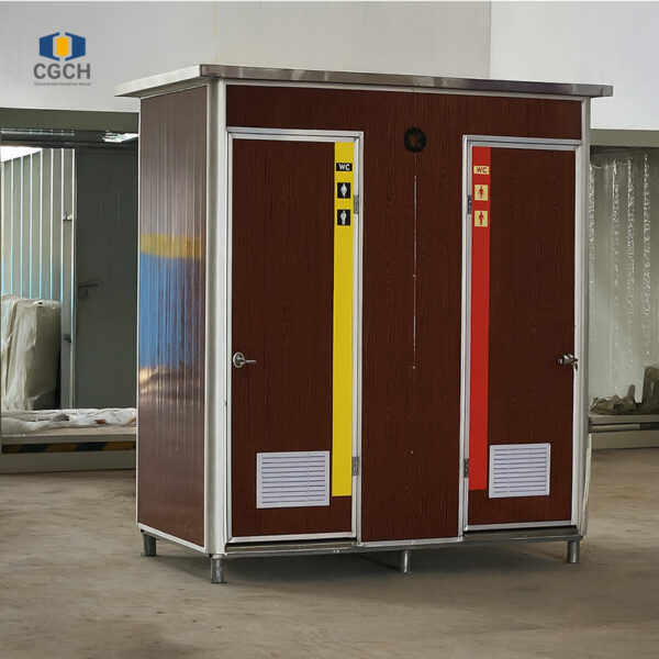 CGCH Engineering polystyrene toilet, suitable for construction sites, oil fields, campsites, resistant to corrosion and moisture.