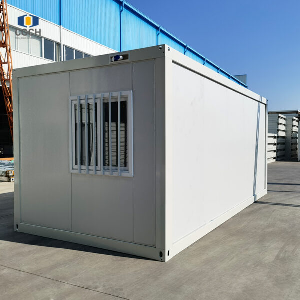 Flat-top containerized modular house | Integrally welded, permanently resistant to deformation and leakage, A-grade fireproof and earthquake-resistant.