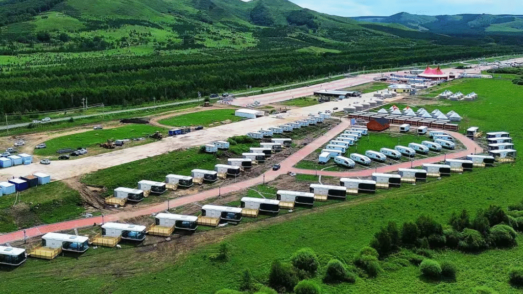 modular homes-space capsule in the prairie